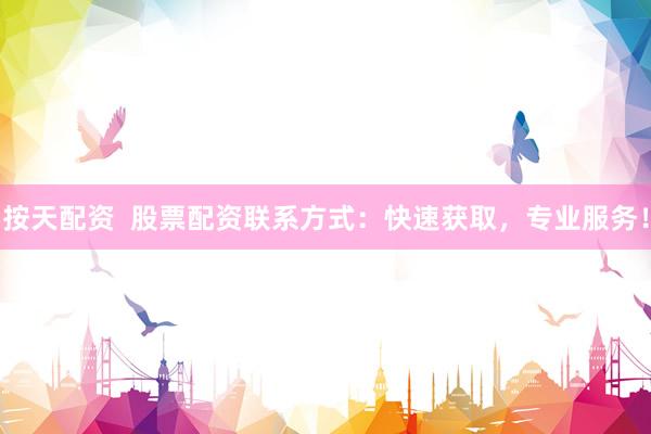 按天配资  股票配资联系方式：快速获取，专业服务！